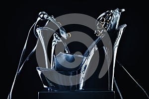 Patent-leather shoes