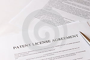 Patent license agreement