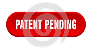 patent pending button. rounded sign on white background