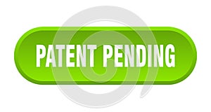 patent pending button. rounded sign on white background