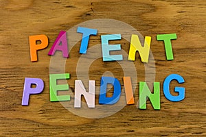 Patent pending sign business invention patented intellecual property copyright