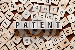 Patent word concept photo