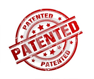 Patented rubber stamp illustration