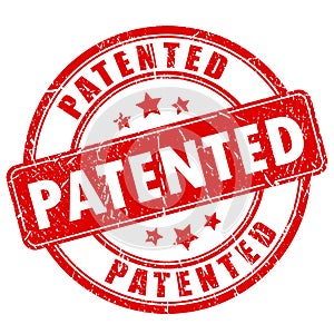 Patented rubber stamp