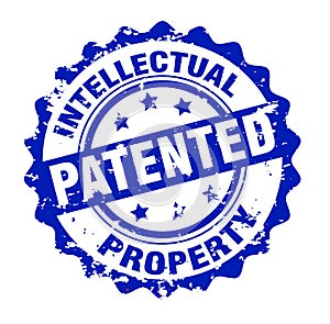 Patented stamp vector