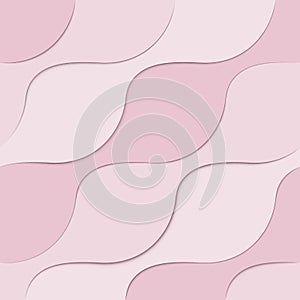 Patern with gentle pink waves with which you can fold a beautiful canvas