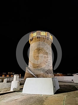 Paterna tower at night. Paterna - Spain
