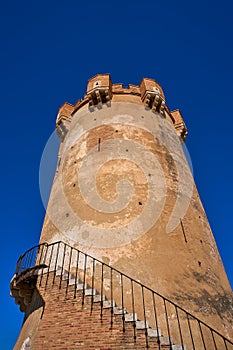 Paterna tower Valencia and chimneys of cave houses