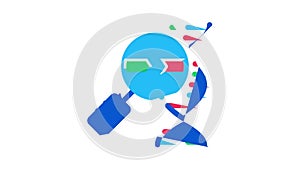 Paternity Test Dna Icon Animation