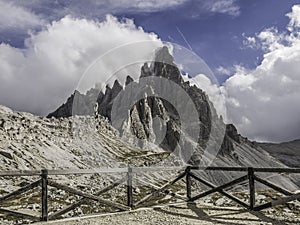 Paterno mount, Dolomites, in summer