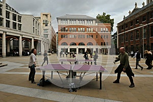 Paternoster Square, an urban development next to St Paul`s Cathedral in the City of London.