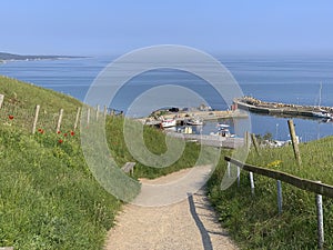 A path above the sea at Kaseberga photo