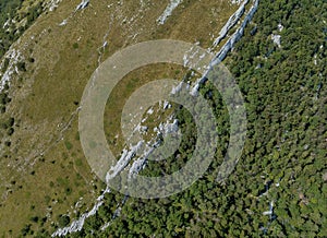 Path Across Ljubicko Brdo Summit, Baske Ostarije, Croatia