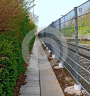 path along railway tracks