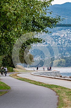 Path along the seawall in Stanley Park