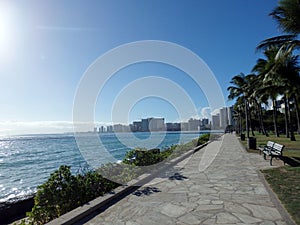 Path along the water at Sans Souci State Recreational Park