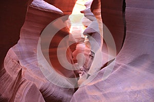 a path through antylope canyon