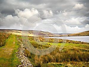 The path around Angram reservoir.