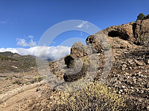 Path around Las Ninas Reservoir photo