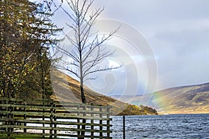 Path around Loch Muick. Cairngorms National Park, Scotland, UK.