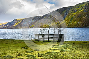 Path around Loch Muick. Cairngorms National Park, Scotland, UK.