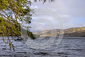 Path around Loch Muick. Cairngorms National Park, Scotland, UK.