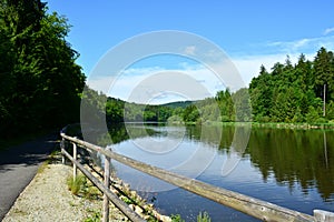 The path around the pond