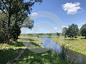 Path around the river Vecht and Junne in Overijssel