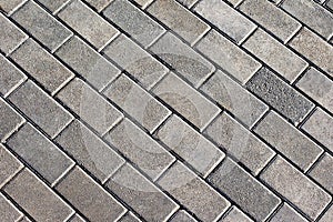Grey tiles give a harmonic pattern at the ground