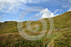 Looking to path from Beda Fell to Bannerdale, Lake District photo
