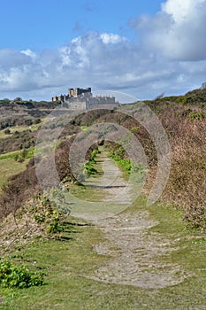 Path British countryside Dover Castle