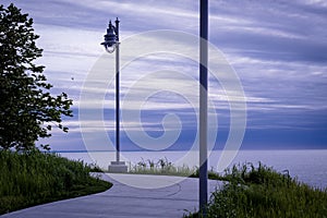 Path at Euclid Park Beach in Cleveland, Ohio