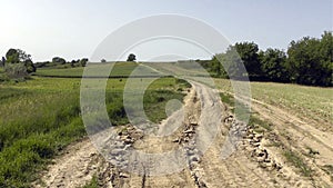 Path in the Fruska Gora National Park (Serbia)