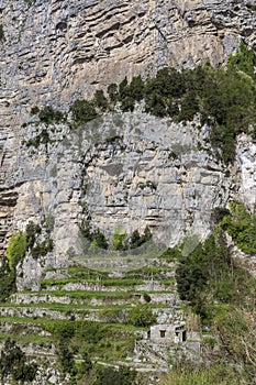 Path of the god  called Sentiero Degli Dei at Amalfi Coast.