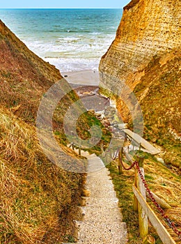 Path going down to the beach