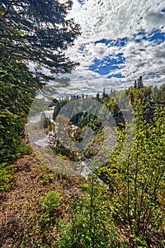 Path of the Kakabeka river after the falls - Kakabeka Falls, Thunder Bay, ON, Canada