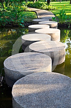 Path through the landscaped park