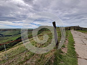 The path leading to Mam Tor in the Peak District, UK photo