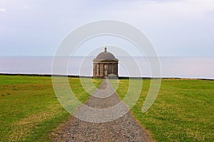 Path leading to Mussenden Temple located near Castlerock in Northern Ireland