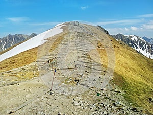 Path on the mountain top