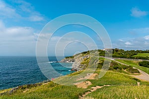 Path in the natural park of Saint Jean de Luz called Parc de Sainte Barbe