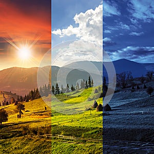 Path near field with haystacks