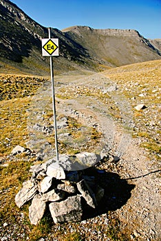 Path on Olympus mountain