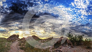 The Desert Sunset Path