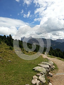 Path in Resciesa mountain