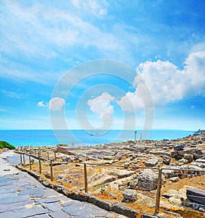 Path by the sea in Tharros