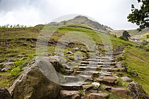 Path Stickle Ghyll Lake District England