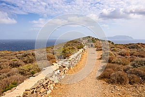 Path to the ancient ruins of Homer`s Tomb