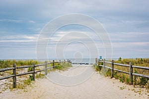 Path to the beach in Ocean City, New Jersey