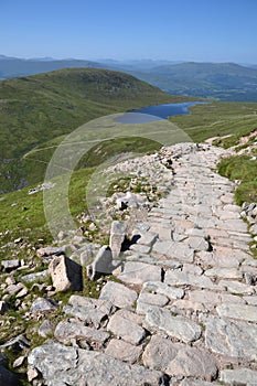 Path to the Ben Nevis summit